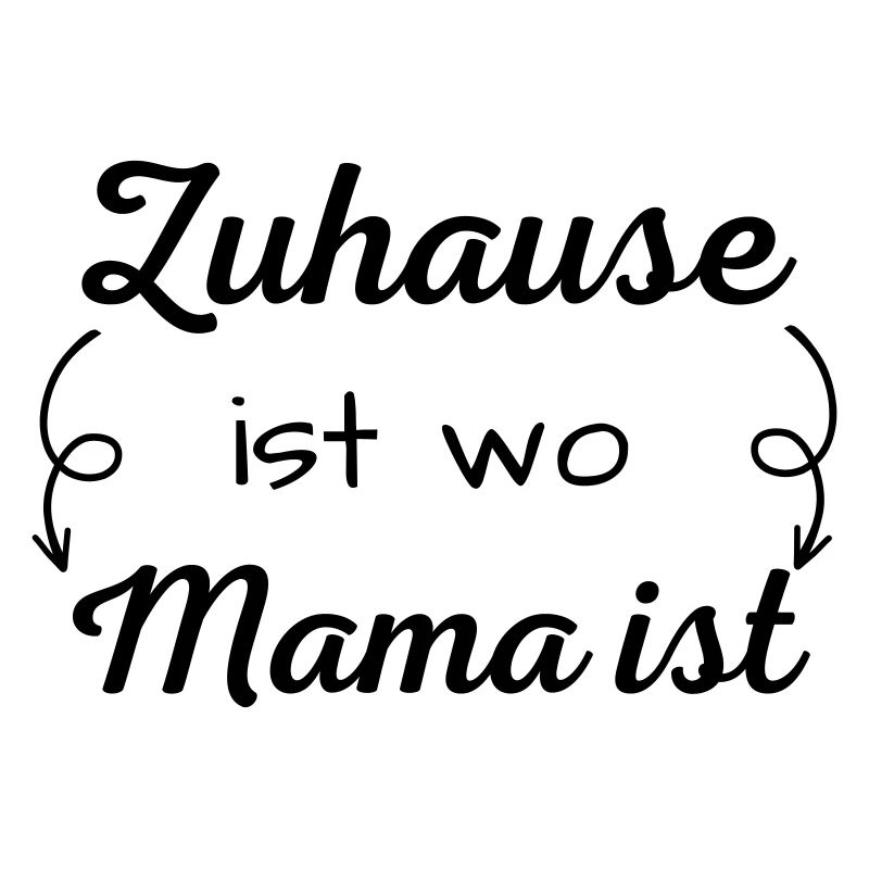 "Zuhause ist wo Mama ist" Muttertagsspruch, Mama