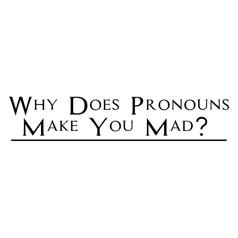Why Does Pronouns Make You Mad 2