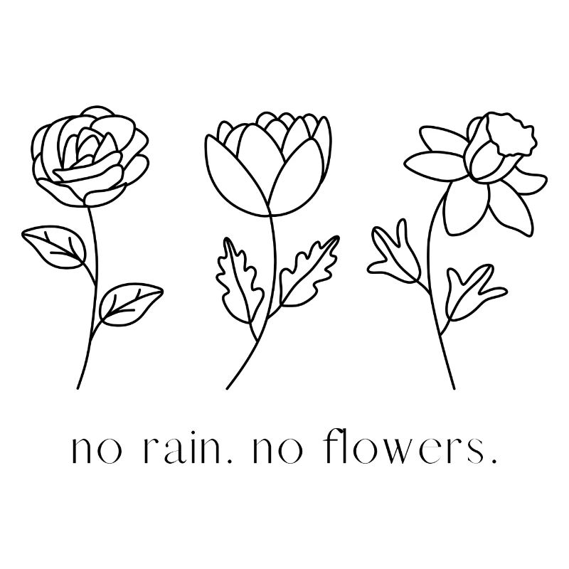 Pas de pluie pas de fleurs