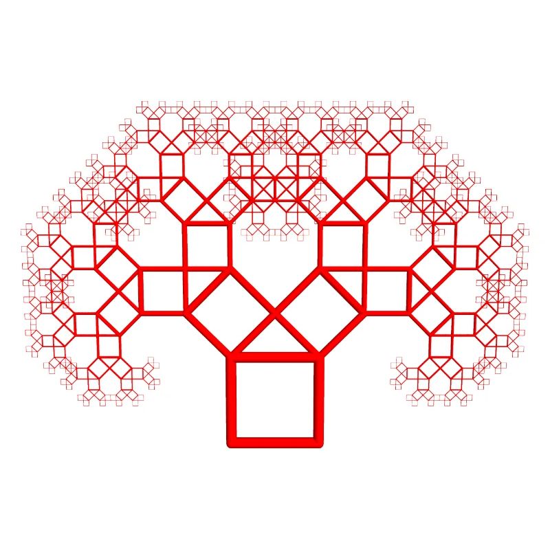 Pythagorasbaum rot