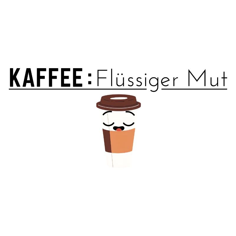 Kaffee: Flüssiger Mut - Kaffee Spruch
