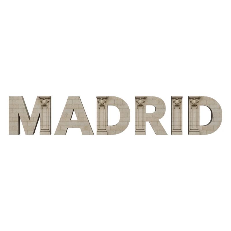 Typographie de l’architecture de Madrid