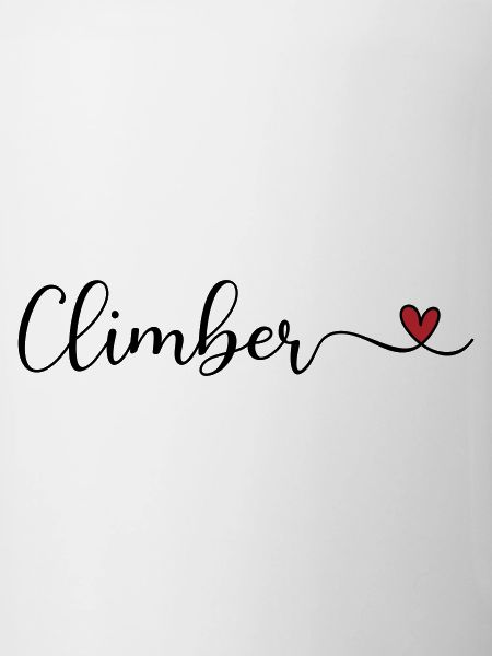 Climber Heart Typography