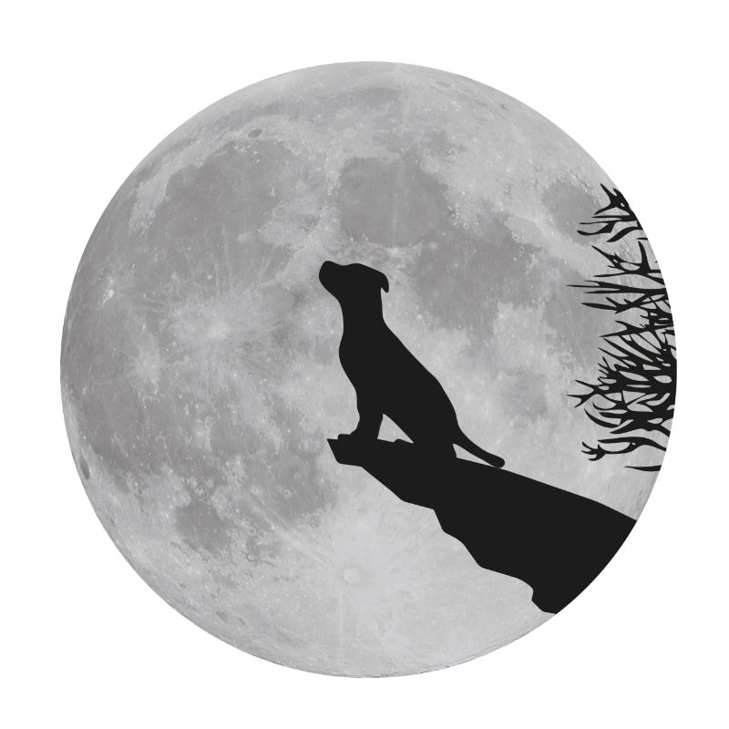 Vollmond Klippe Hund Welpe Puppy Werwolf heulen