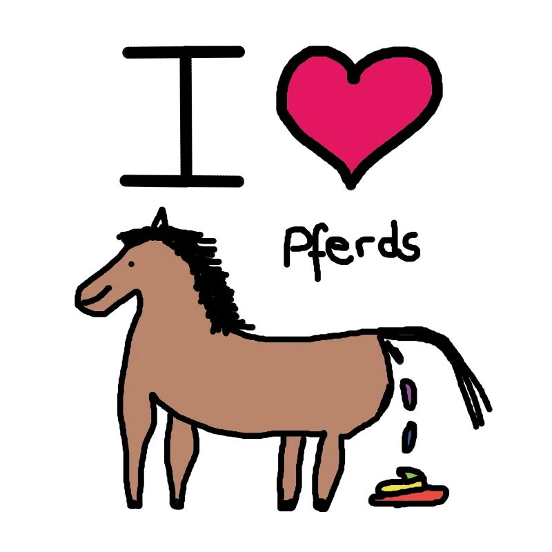 LUSTIGE SPRÜCHE PFERDE ICH LIEBE PFERDS GESCHENK