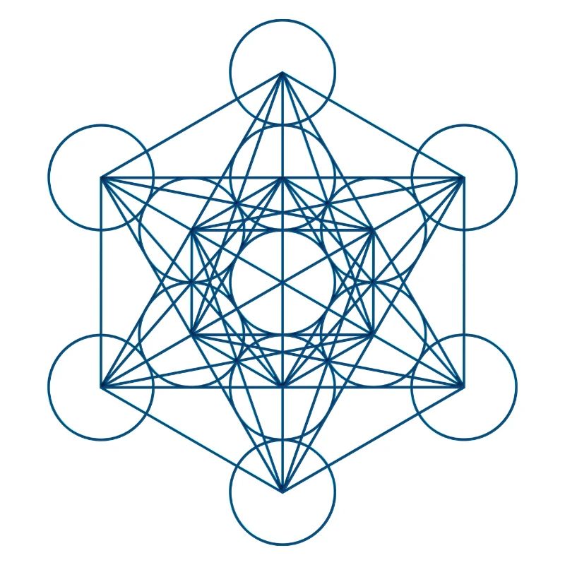 Metatron's Cube - blue
