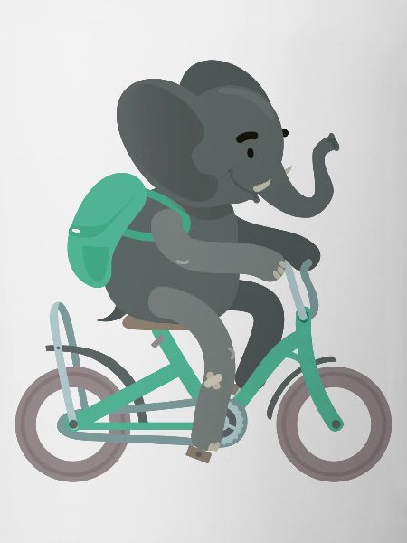 Backpack elephant bike training kita