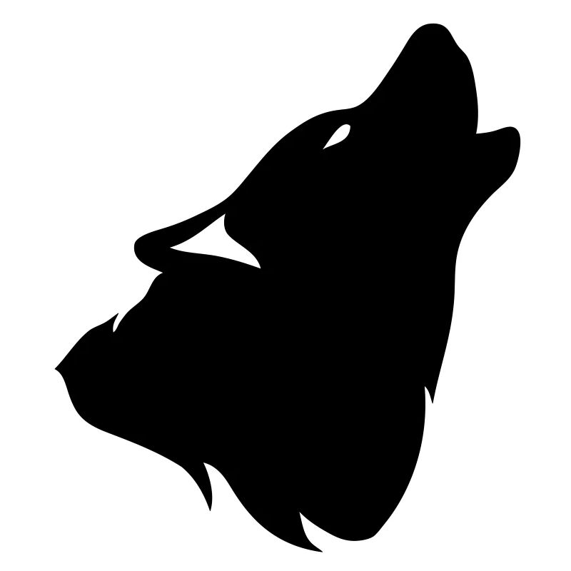 Howling Wolf Silhouette Schatten shadow0