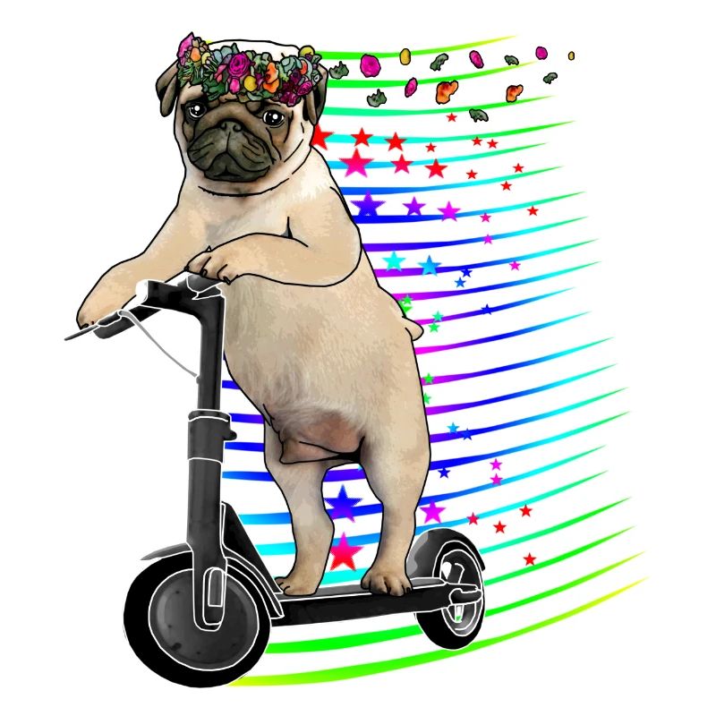 Escooter mobylette avec couronne de fleurs scooter électrique