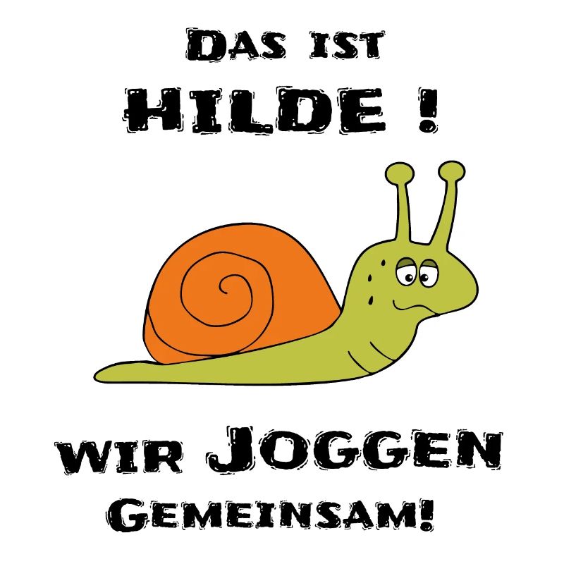 Jogging Jogging Sport Snail Funny Hilde