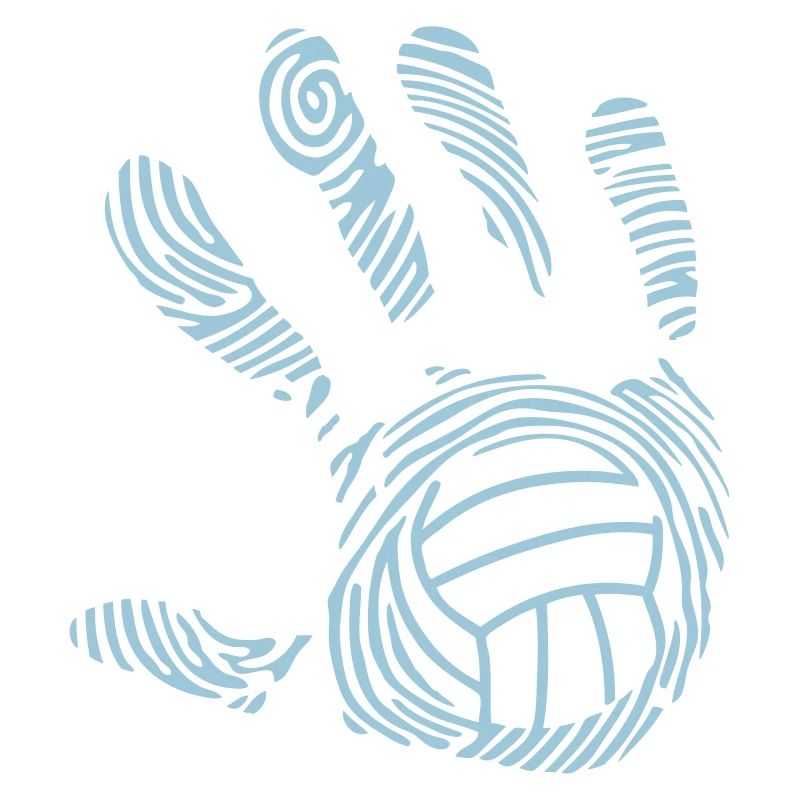 volleyball waterpolo empreinte main