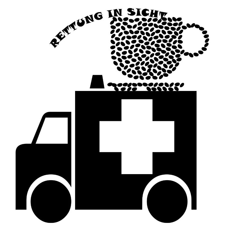 Kaffee, Rettung in Sicht. Rettungswagen-Kaffee