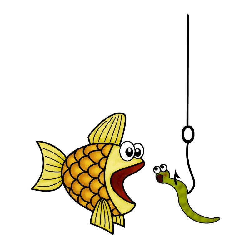 Fish eats worm, Angel