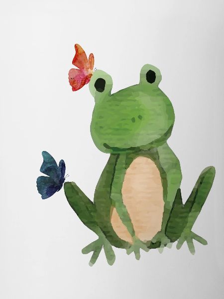 The frog and the butterflies