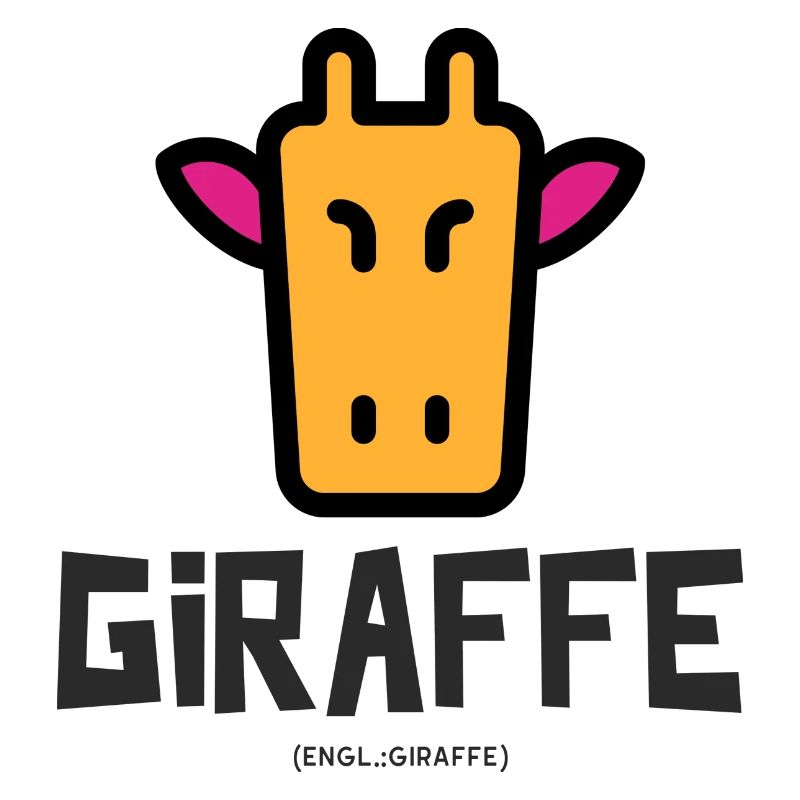 Giraffe - Funny Owl Design
