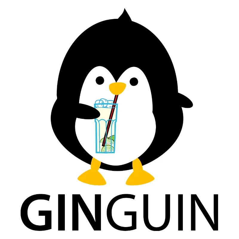 Pingouin avec gin