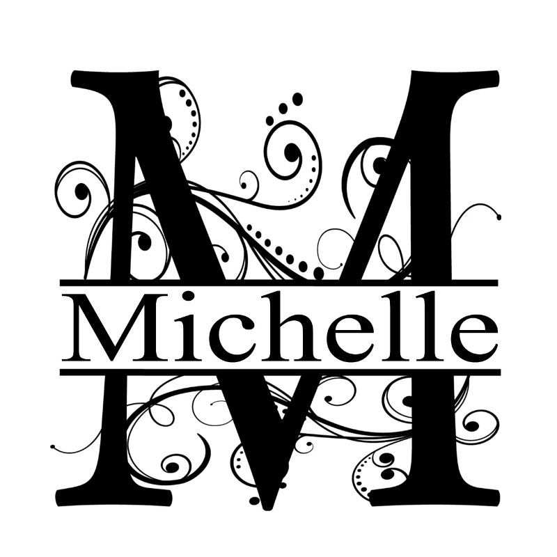 Monogramme avec le prénom Michelle