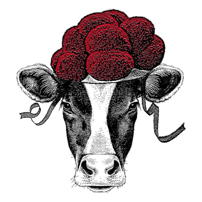 Vache de la Forêt-Noire avec Bollenhut