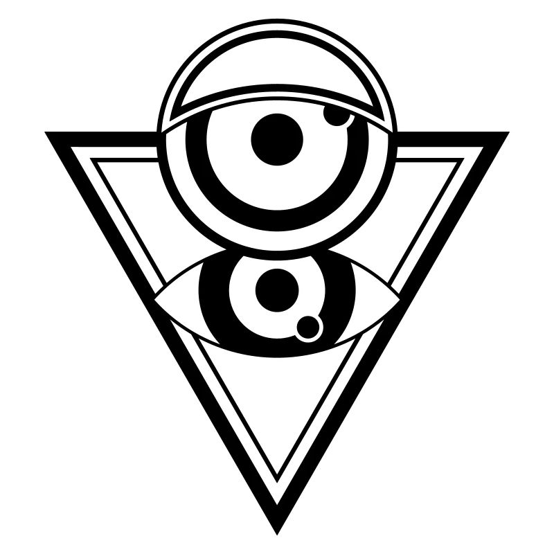Œil pyramidal - géométrie abstraite