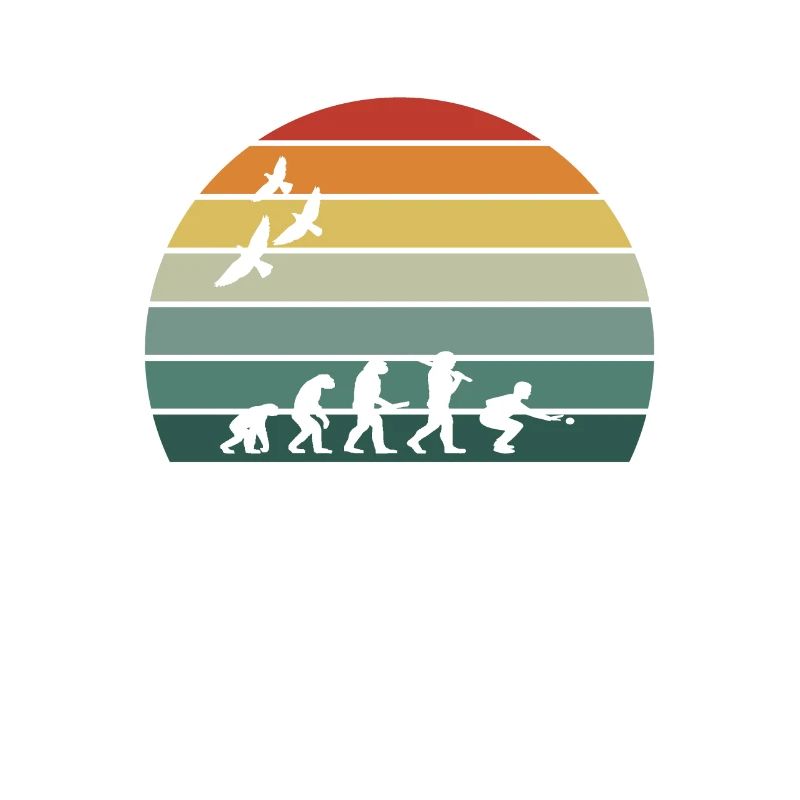 retro vintage sunset évolution PETANQUE