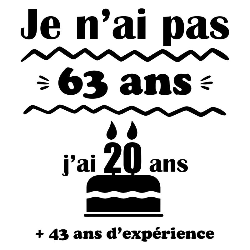 pas 63 ans : cadeau d'anniversaire 63 ans.