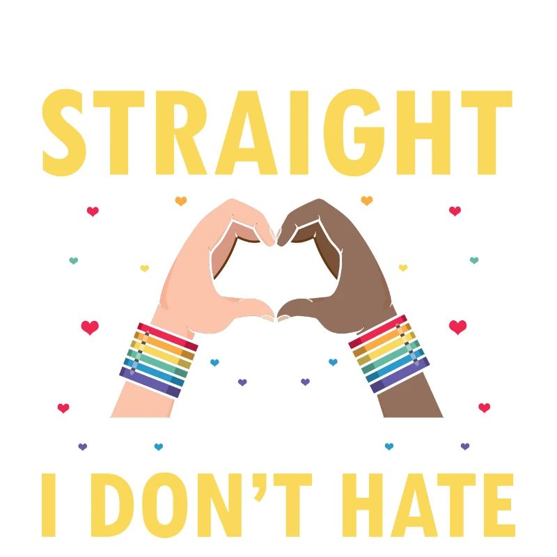 I Maybe Straight But I Don't Hate Cool Retro Pride