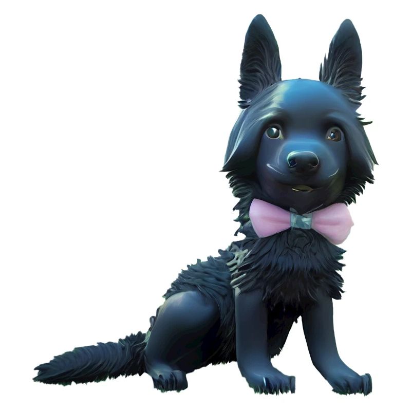 Schwarzer Schäferhund