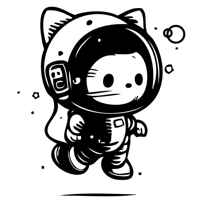 Astro Cat Astronaute