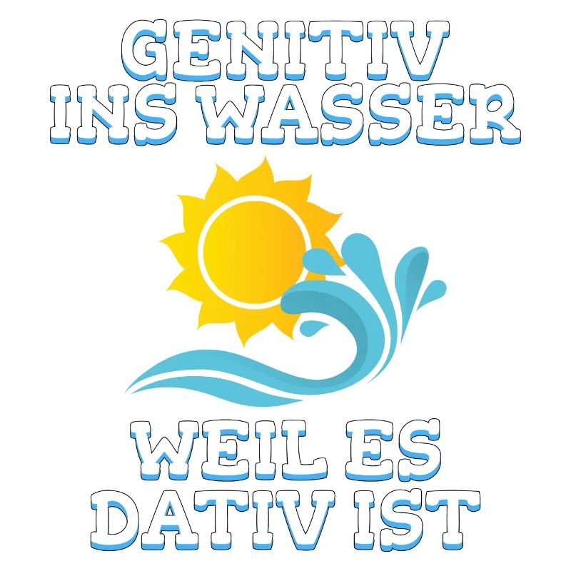 Lehrer Wasser Deutsch Humor Geschenk