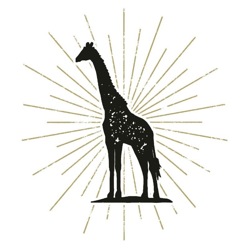 Pretty illuminated giraffe