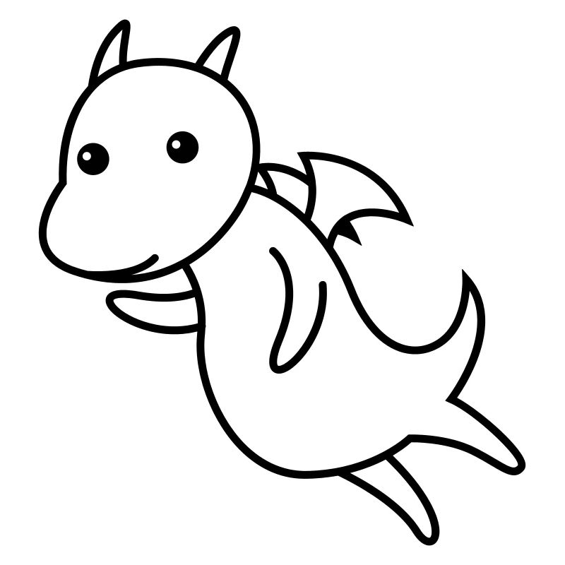 Drache Comic Tier