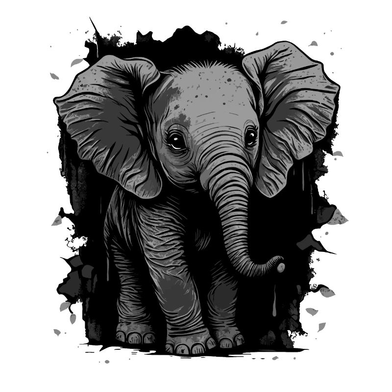 Mignon bébé éléphant