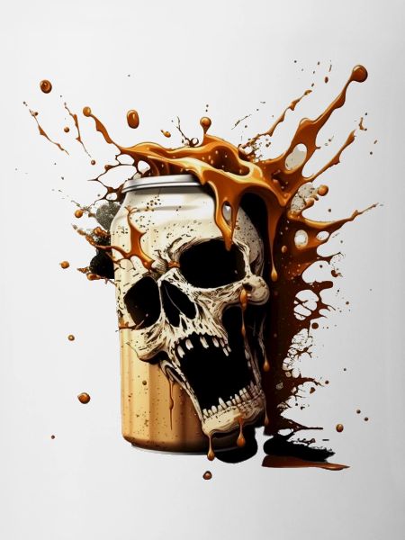 Skull Beer Explosion