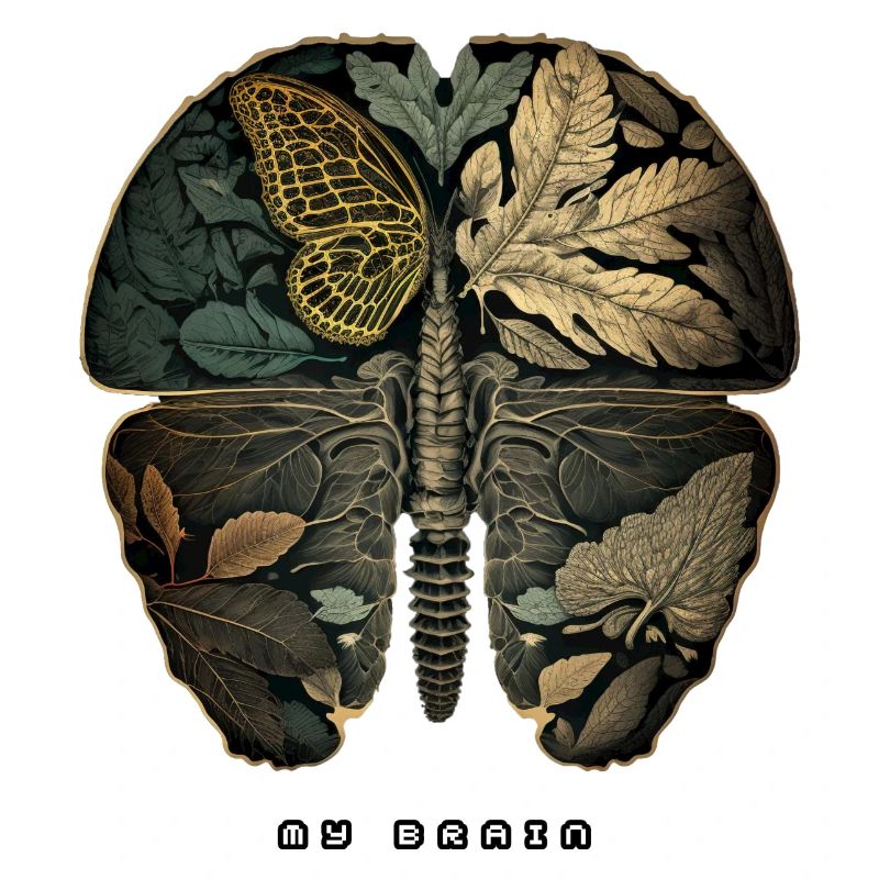 Butterfly Brain your-Tshirt
