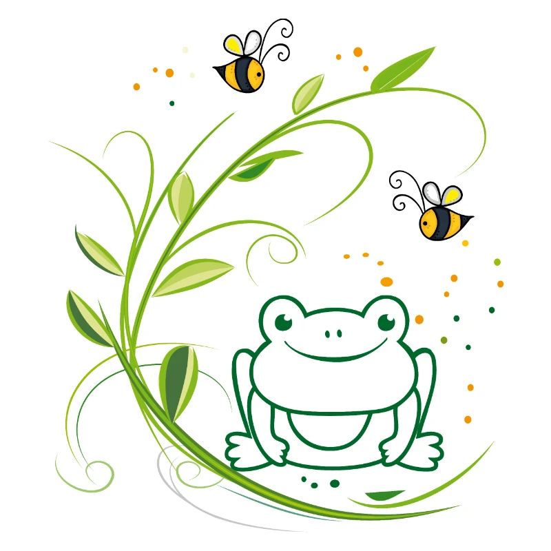 Grenouille, abeilles, nature