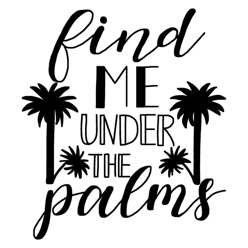 Tropical palm trees