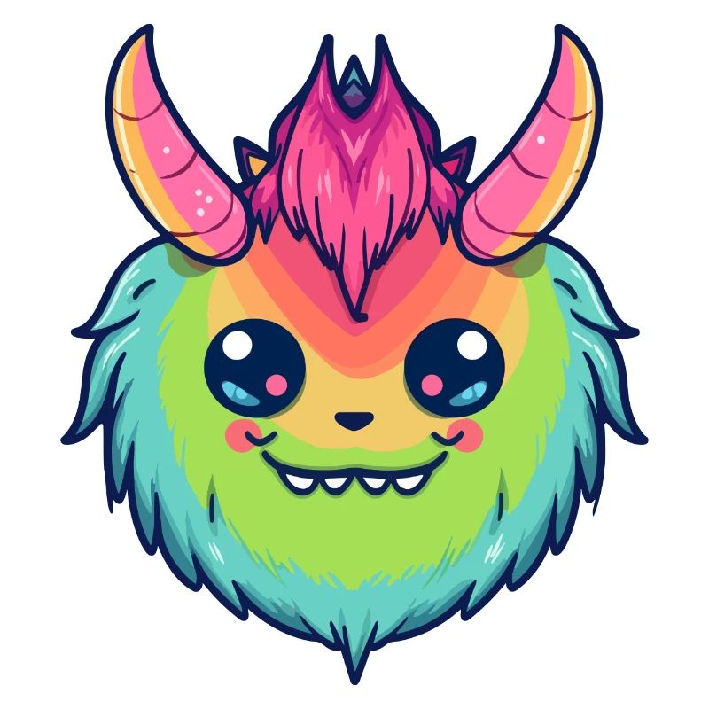 Netter Dämon des Pride-Monats