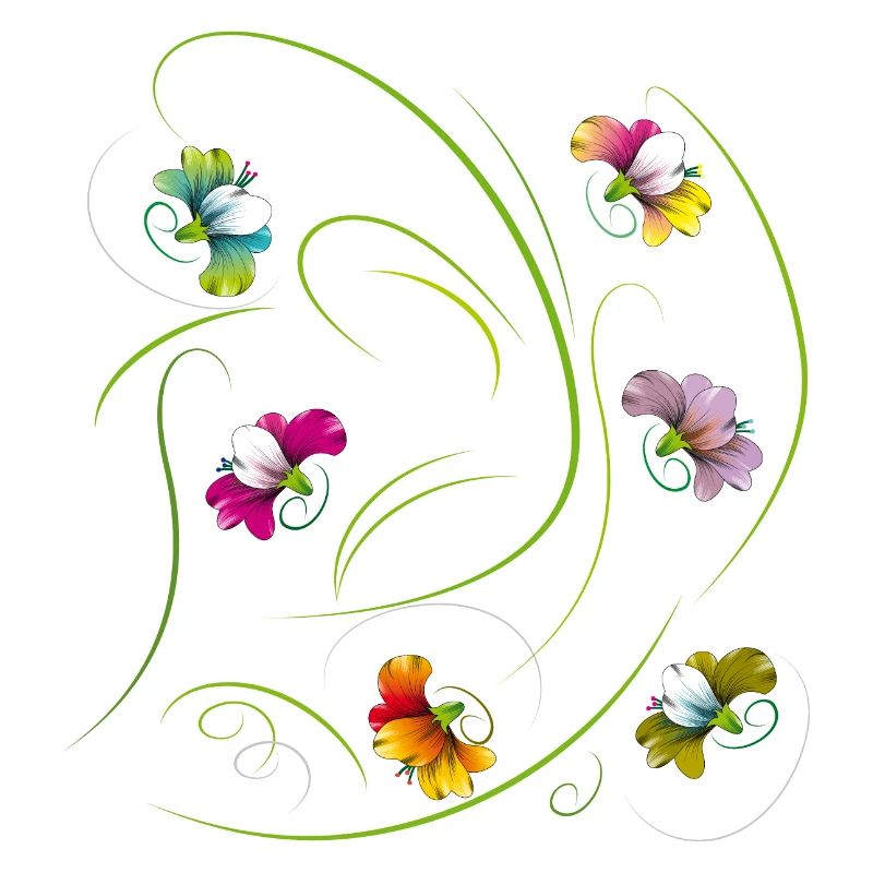 vrille florale, fleurs
