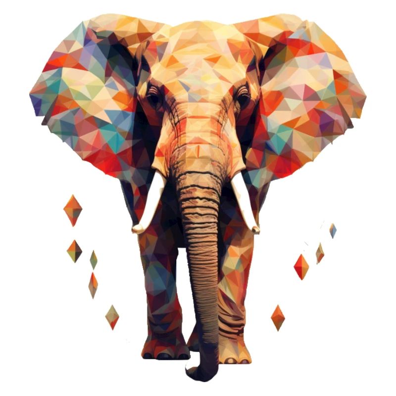 Geometric elephant