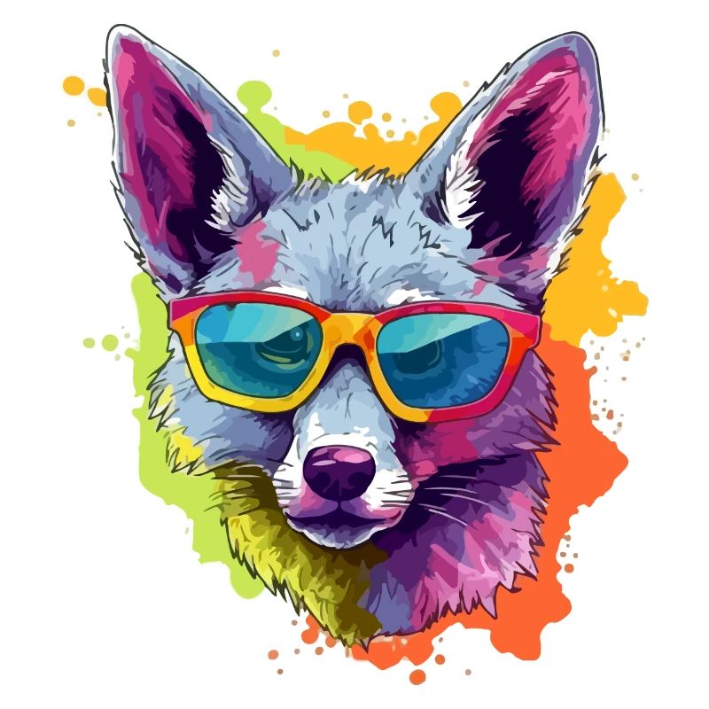 Léo le chacal à lunettes