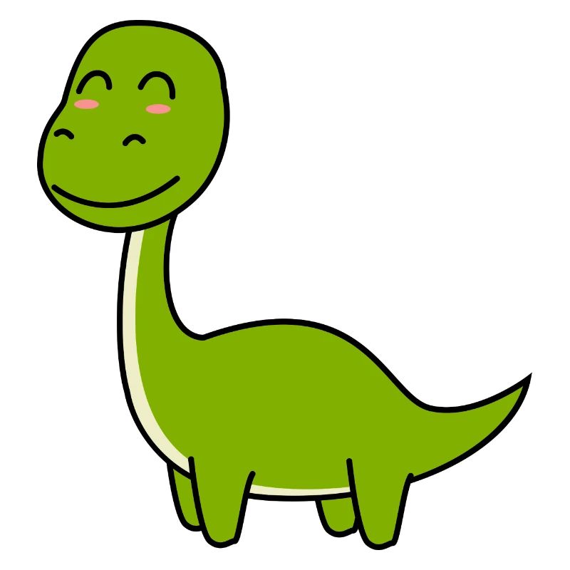 Dinosaure brontosaurus comic