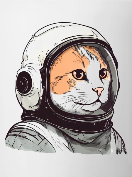 Funny Cat Astronaut