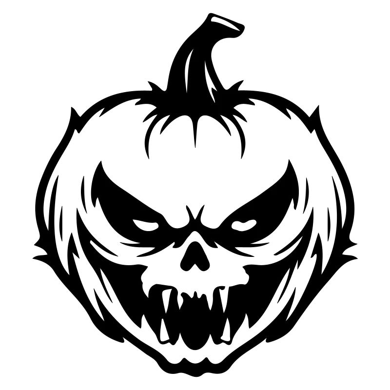Halloween pumpkin grimace