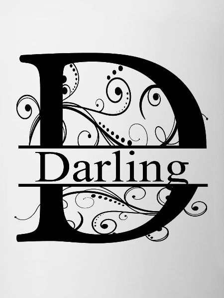 Monogram with the name Darling