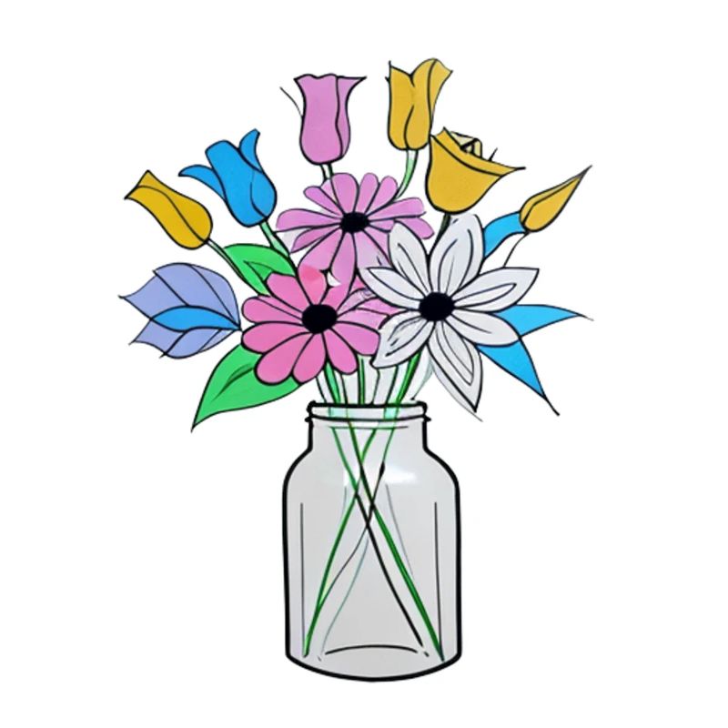 Beau mélange de fleurs