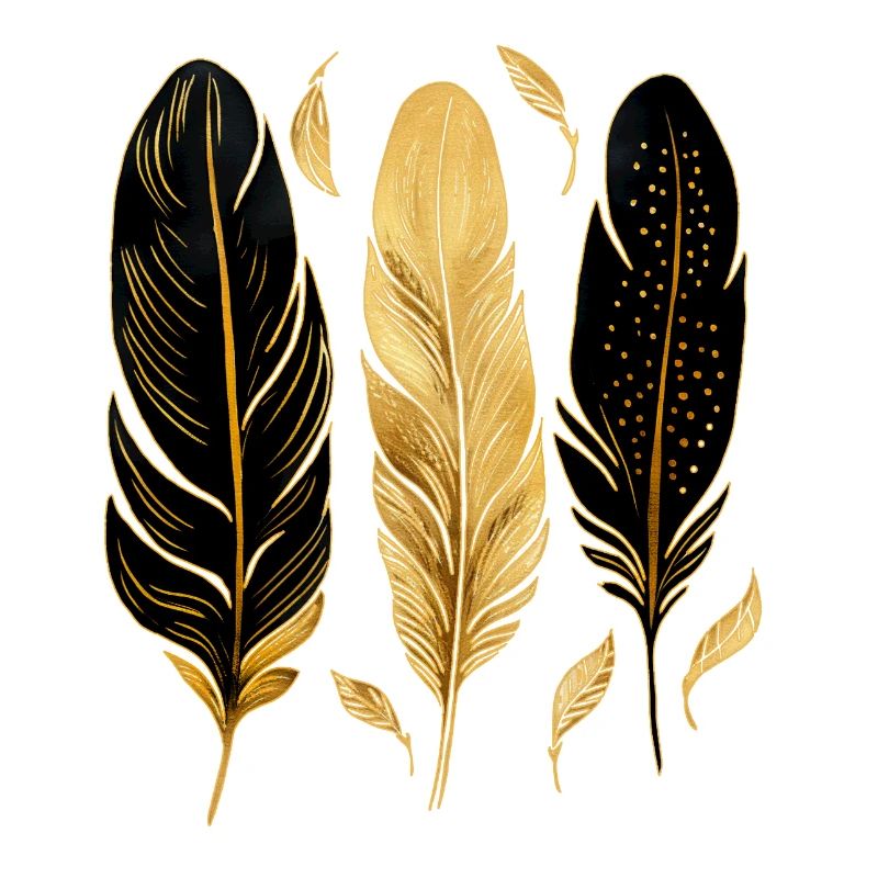 Plumes dorées