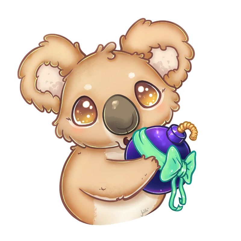 Koala mit Bombe