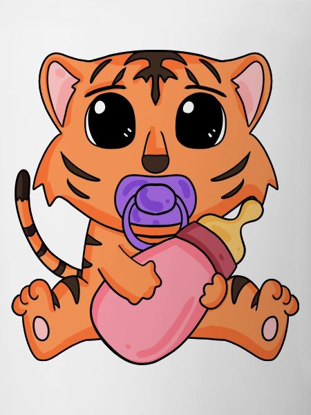 Motif de bébé tigre