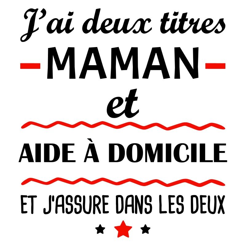 Deux titres maman et aide à domicile, idée cadeau