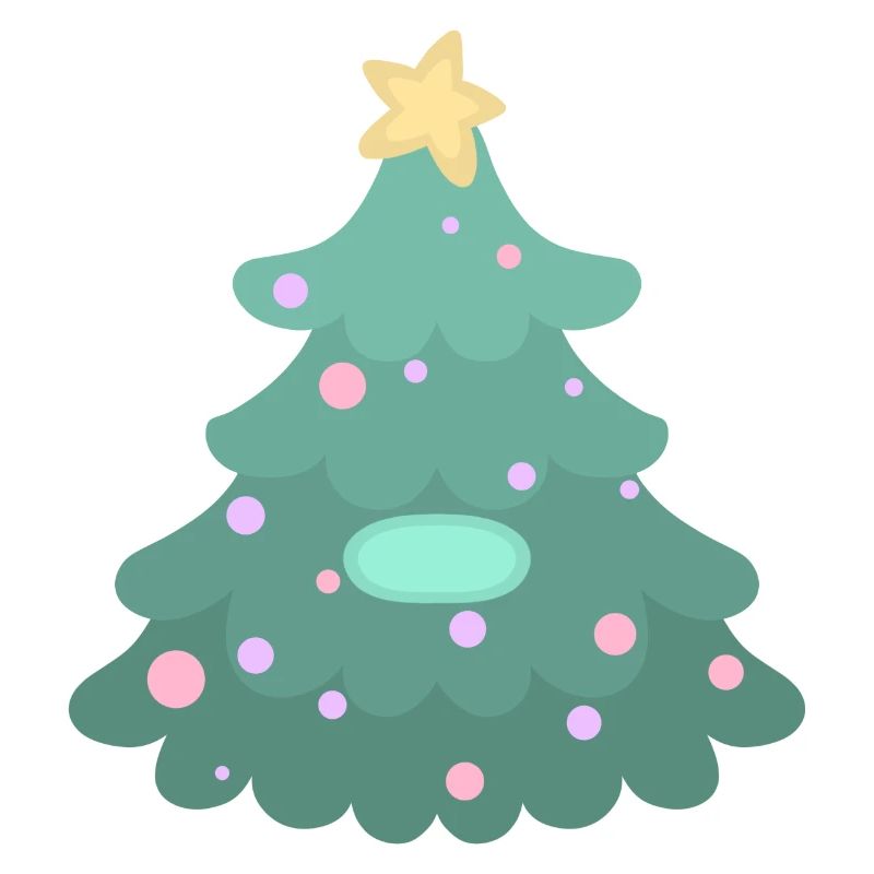 Weihnachtsbaum - Namensschild